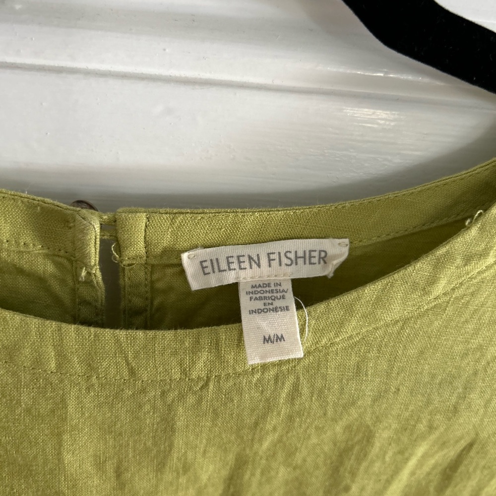 Eileen Fisher Lime Green Blouse